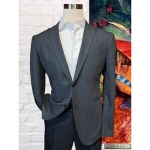 John Varvatos Collection 44R Navy Royal Cobalt Blue Sport Coat Suit Jacket